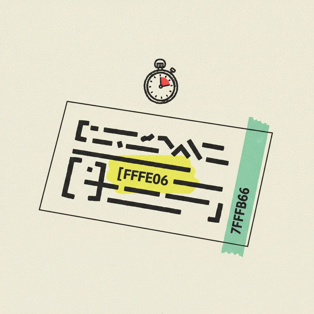 Paper contract card with a stopwatch hovering above one highlighted clause