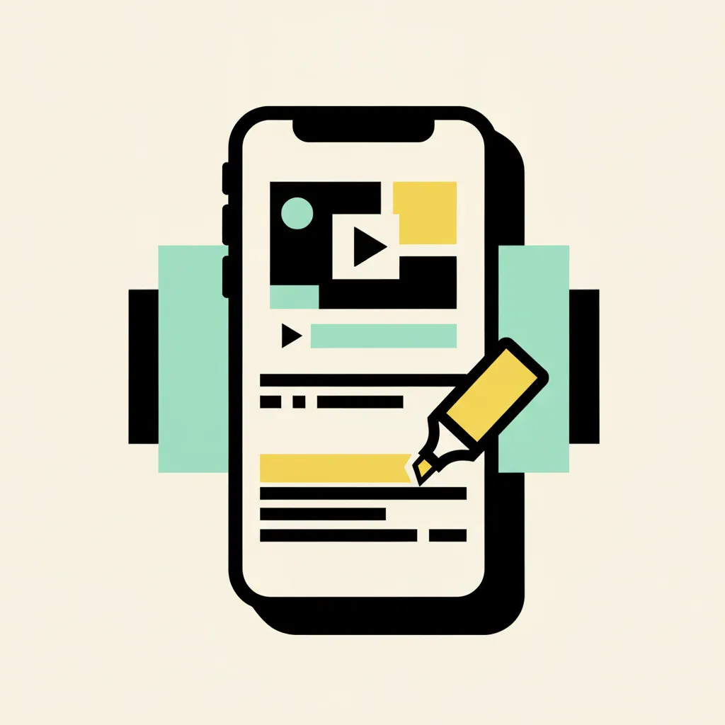 Phone frame with subtitle bars where one line is highlighted in yellow during a Thai review pass.